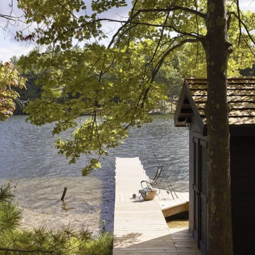 Một cabin rừng ở hồ Michigan được thiết kế bởi Amy Meier